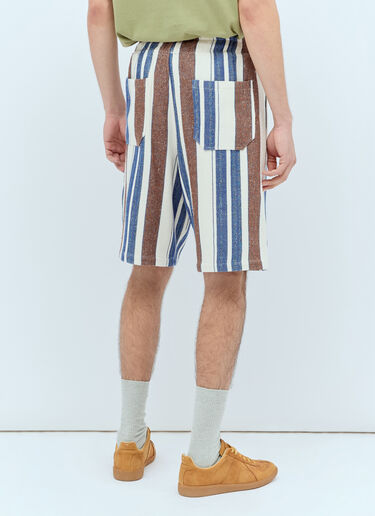 A.P.C. Paul Striped Shorts Blue apc0156011