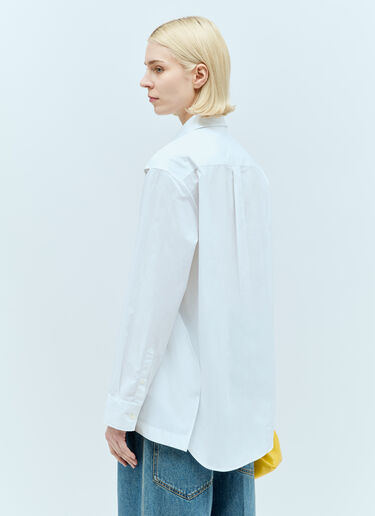 JW Anderson Peplum Drape Shirt White jwa0255006