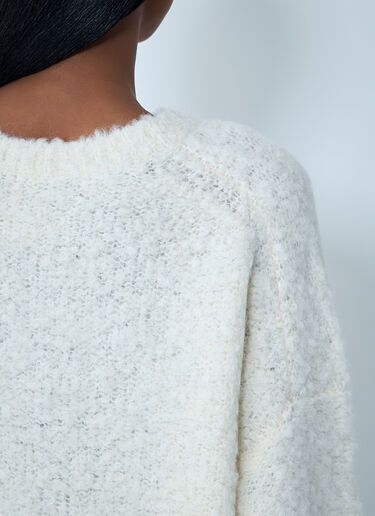 TOTEME Bouclé Sweater White tot0262026