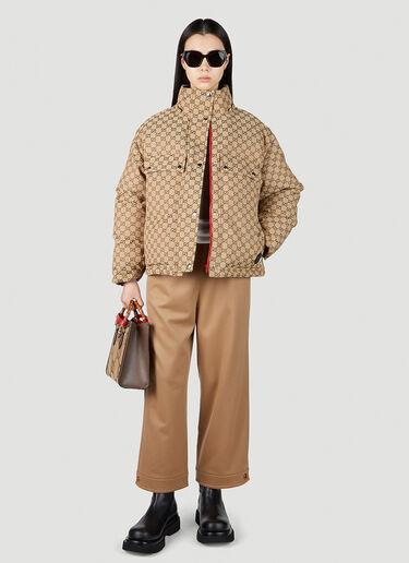 Gucci GG Down Puffer Jacket Beige guc0251063