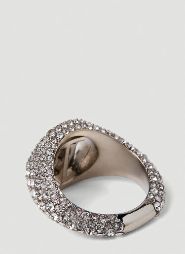 TB Pave Signet Ring Burberry TB Pave Signet Ring Silver bur0251117