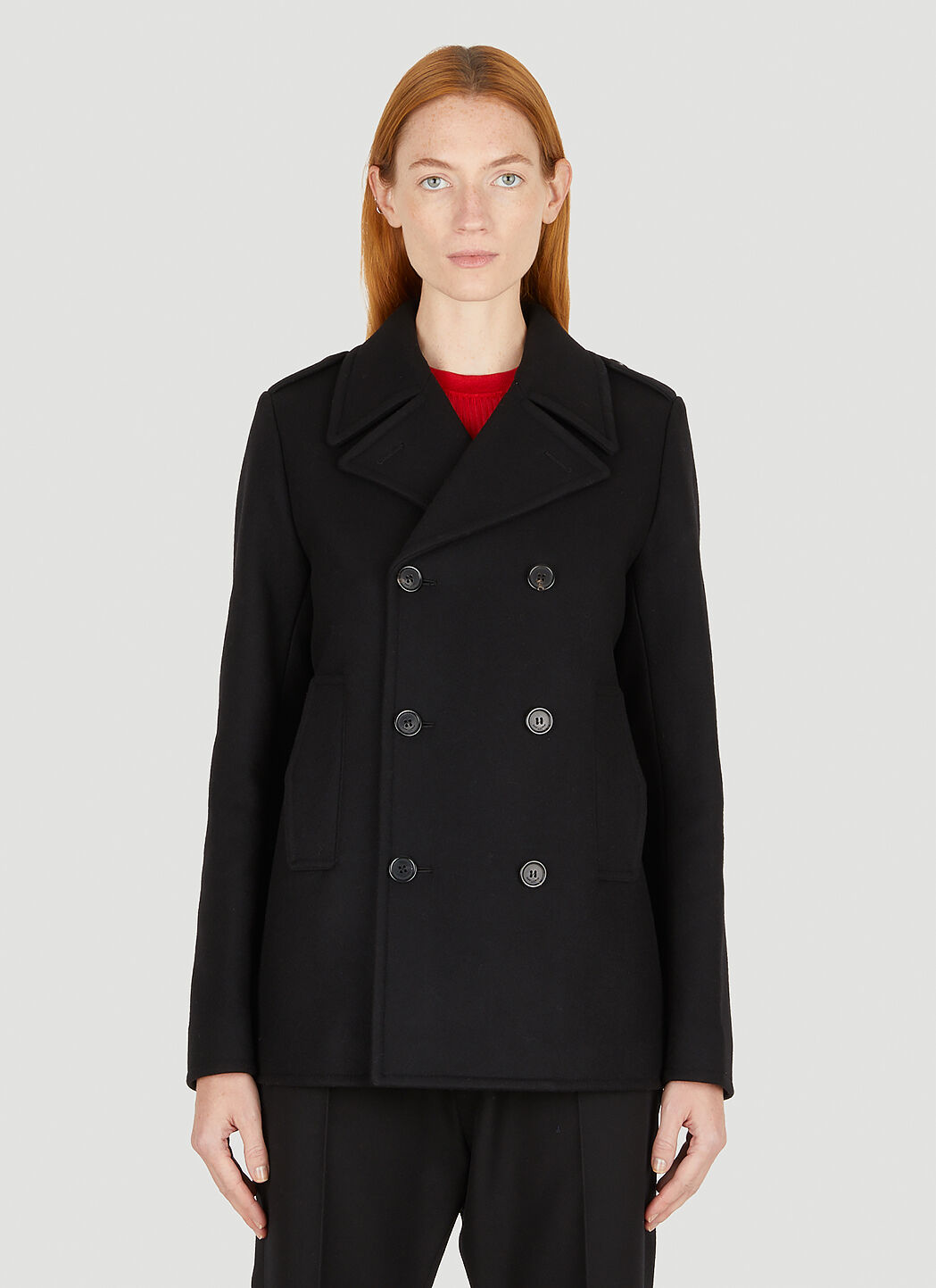 Ysl peacoat store
