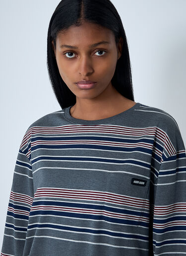 Miu Miu Logo Motif Top Blue miu0263011