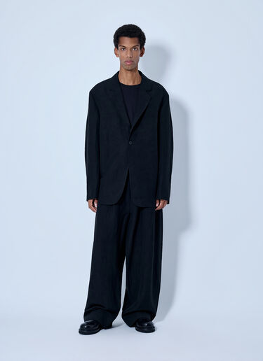 LN-CC® - Studio Nicholson: Denson Single Breasted Blazer - Black Studio Nicholson Denson Single Breasted Blazer Black stn0165013