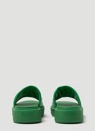 GANNI VEGEA™ Slides Green gan0249046