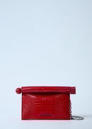 Jacquemus La Pochette Rond Carré Clutch Red jac0260028