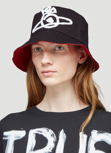 Sonnet Bucket Hat Vivienne Westwood Sonnet Bucket Hat Black vvw0243031