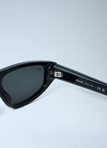Prada Rectangular Acetate Sunglasses Black lpr0362001