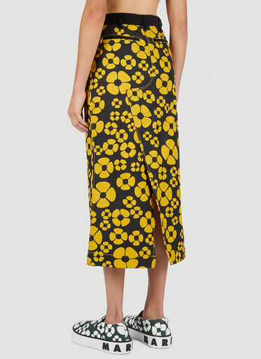 Marni x Carhartt Floral Print Skirt Yellow mca0250008