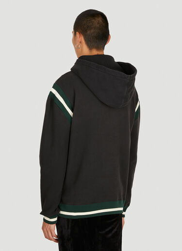 Embroidered Logo Hooded Sweatshirt Saint Laurent Embroidered Logo Hooded Sweatshirt Black sla0149002