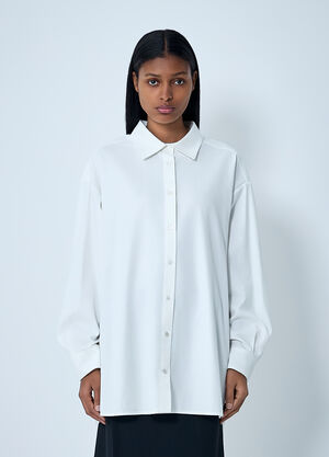 The Row Luka Shirt White row0262005