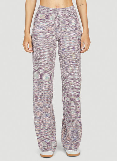 Aries No Problemo Space Dye Knit Pants Purple ari0252008