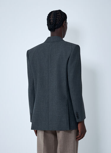 Double-Breasted Wool Blazer Saint Laurent Double-Breasted Wool Blazer Black sla0162007