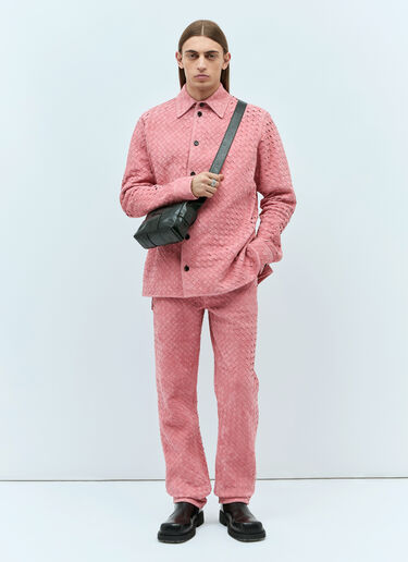Intrecciato Suede Pants Bottega Veneta Intrecciato Suede Pants Pink bov0157001