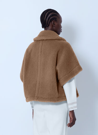 Max Mara Short Shearling Coat Camel max0266086