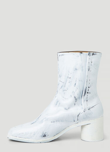 Maison Margiela Tabi Painted Ankle Boots White mla0145026