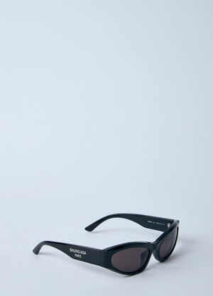 Balenciaga Logo Print Sunglasses Black bcs0260004