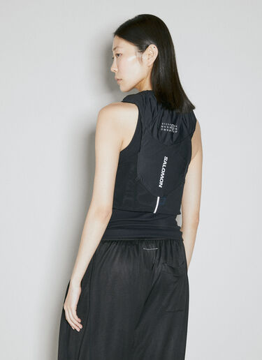 MM6 Maison Margiela x Salomon Logo Applique Lycra Gilet Black mms0354002