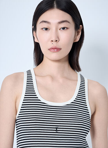 Saint Laurent Cassandre Tank Top Black sla0260080
