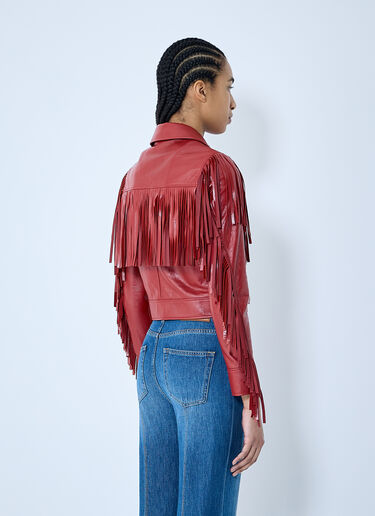 Chloé 流苏皮夹克 红色 chl0259019