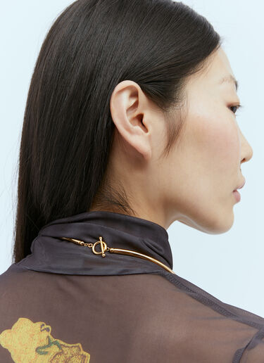 Precious Stone Chocker Necklace Dries Van Noten Precious Stone Chocker Necklace Green dvn0254044