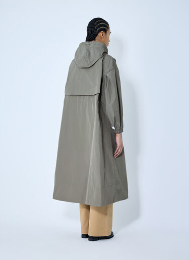 Max Mara Ripstop Hooded Coat Green max0259030