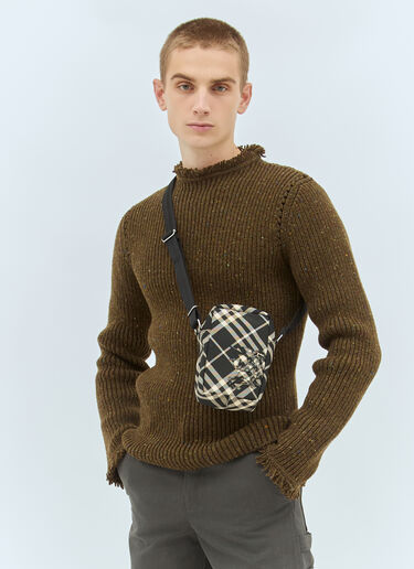 Burberry Check Phone Bag Black bur0158012