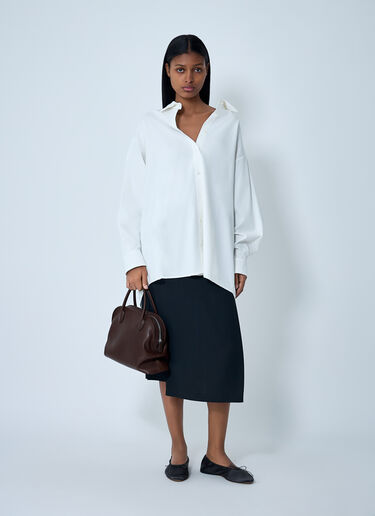 The Row Luka Shirt White row0262005