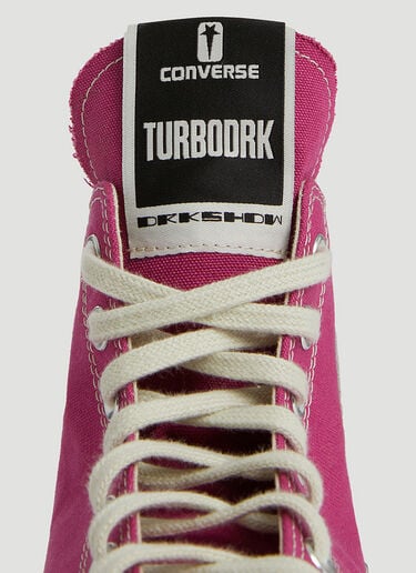 Rick Owens DRKSHDW x Converse Turbodrk 하이탑 스니커즈 핑크 dsc0352002