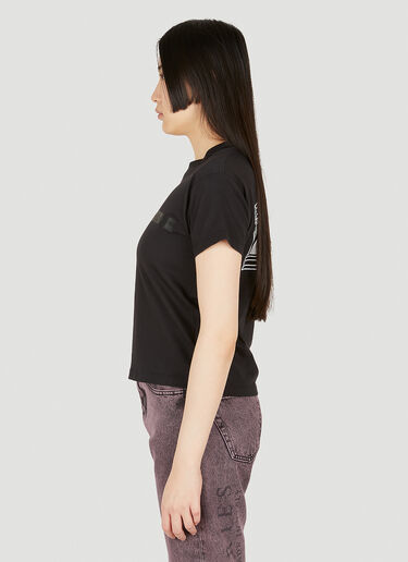 Aries シュリンクジップTシャツ ブラック ari0248004