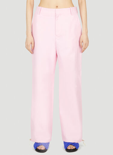 Marni Straight Leg Drawstring Pants Pink mni0251016