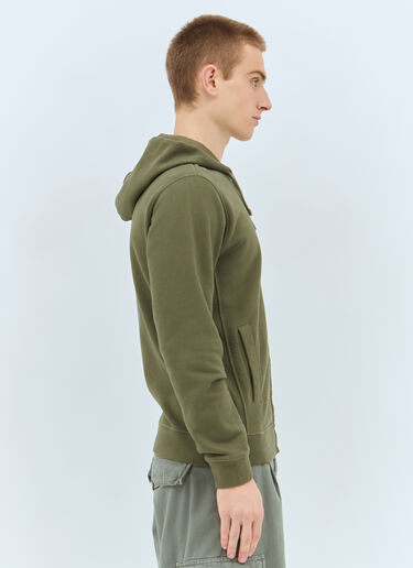 Stone Island Zip-Up Sweatshirt Green sto0158050