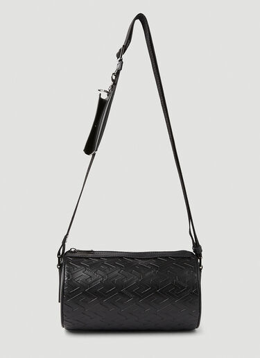 Versace Greca Pattern Crossbody Bag Black ver0151034