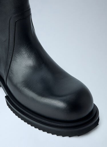 LN-CC® - Rick Owens: Creeper Elastic Boots - Black Rick Owens Creeper Elastic Boots Black ric0165020