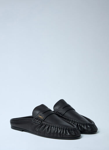 Logo Hardware Loafers Saint Laurent Logo Hardware Loafers Brown sla0262027