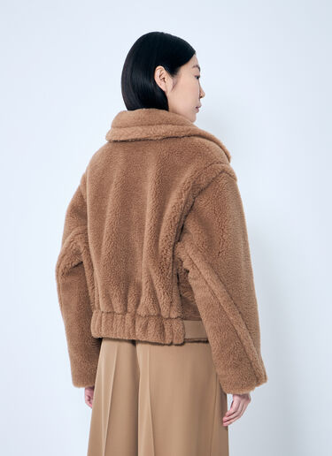 Max Mara Cropped Teddy Bear Icon Coat Camel max0259017