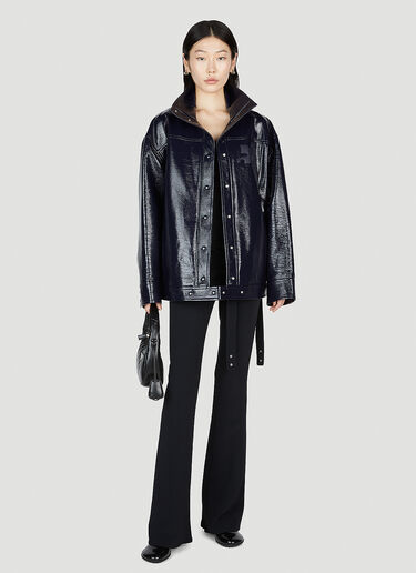 Courrèges Iconic Vinyl Jacket Blue cou0252007