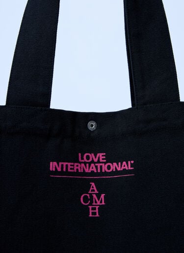 Logo Motif Tote Bag ACMH x Love International Logo Motif Tote Bag Black acl0162008
