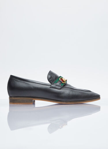 Gucci Horsebit Web Loafers Black guc0154022