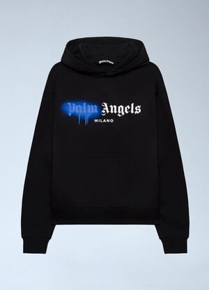 Palm Angels Spray Milan Hooded Sweatshirt Black pma0162139