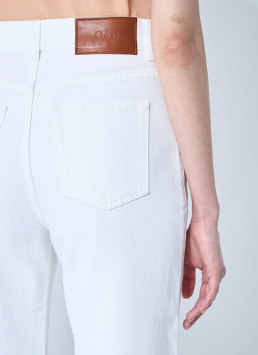 Chloé Denim Flare Jeans White chl0260010