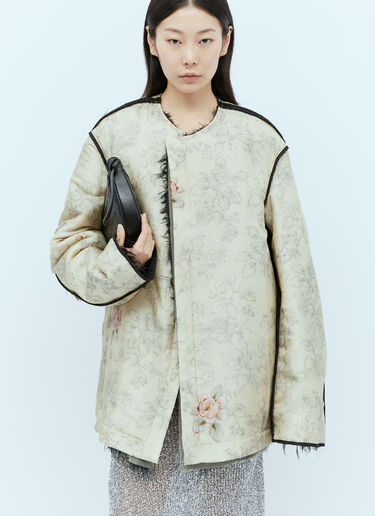 Silk-Blend Hairy Jacket Dries Van Noten Silk-Blend Hairy Jacket Black dvn0254006