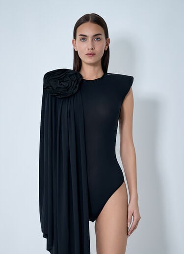 Draped Bodysuit VAQUERA Draped Bodysuit Black vaq0262006