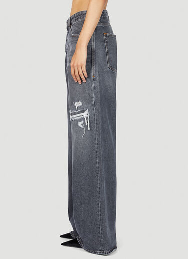 Diesel Wide Leg Jeans Grey dsl0353001