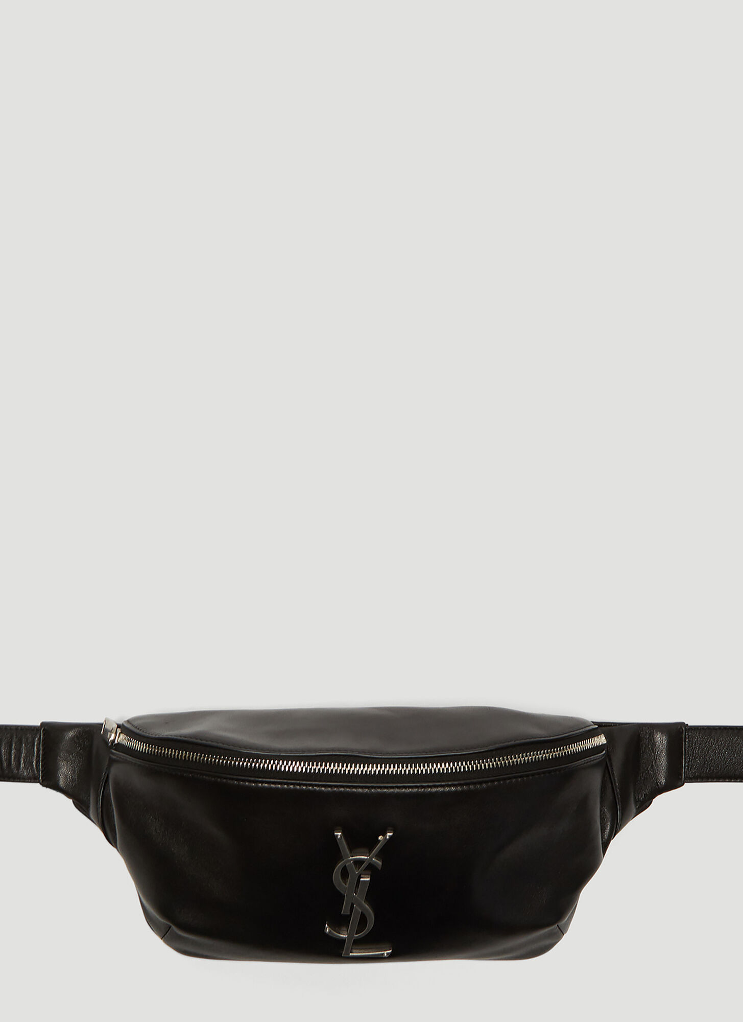 Saint Laurent Logo Monogram Belt Bag Male Black