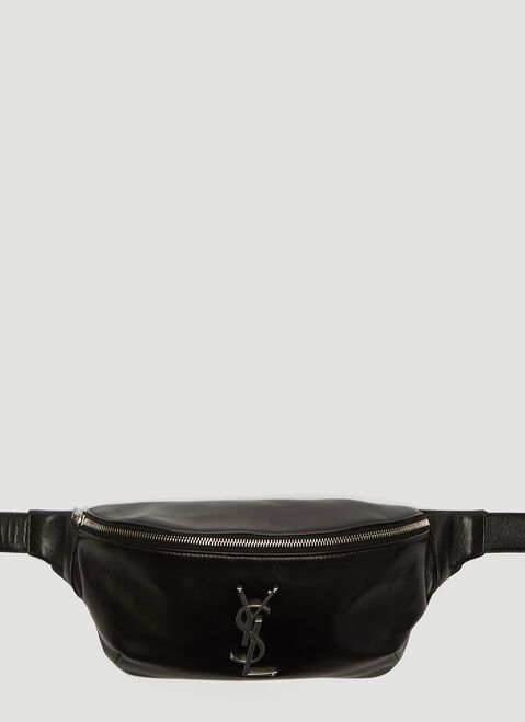 Saint Laurent Logo Monogram Belt Bag Black sla0238013