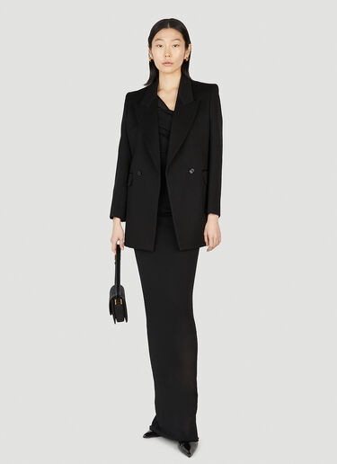 Saint Laurent Peak Lapels Blazer Black sla0251015