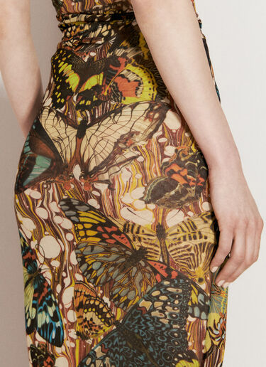 Jean Paul Gaultier Butterdly Midi Skirt Multicolour jpg0256005