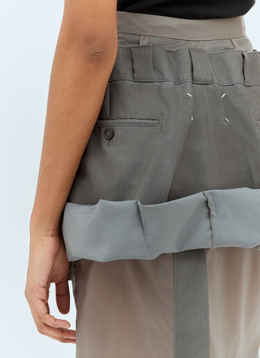 Maison Margiela 层叠中长半身裙 灰色 mla0257007