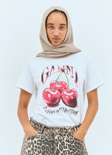 GANNI Soft Wool Balaclava Beige gan0258062